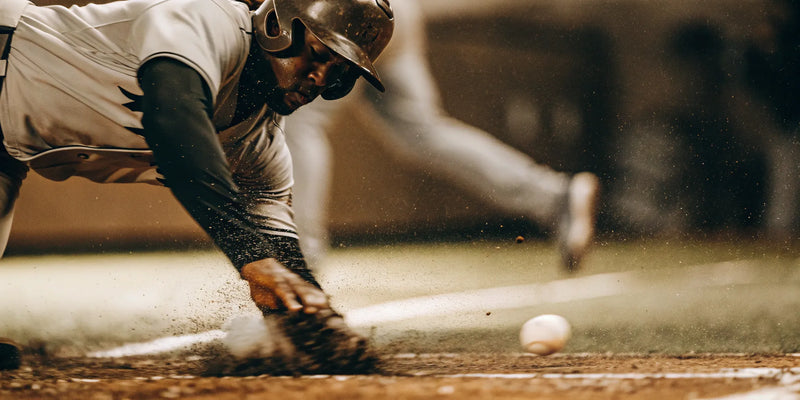 Athlete reacting quickly to improve reaction time.