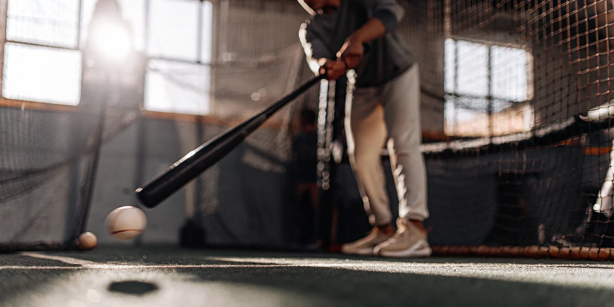A softball player uses batting vision tools to sharpen her focus for a powerful swing.