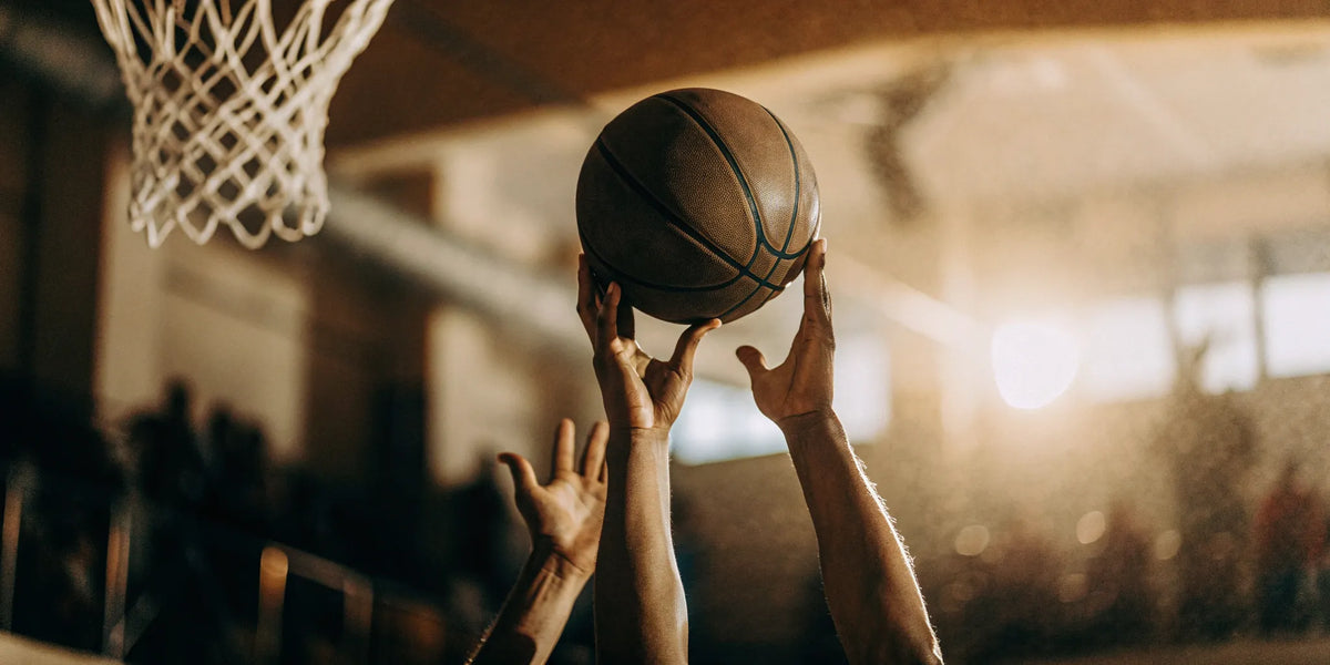 Basketball player using drills to improve shooting focus and accuracy.